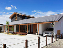 自然素材の家「雨楽な家」モデルハウス 小牧営業所