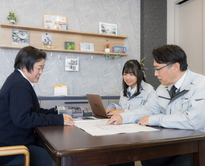 羽工務店　スタッフ打合せ　写真